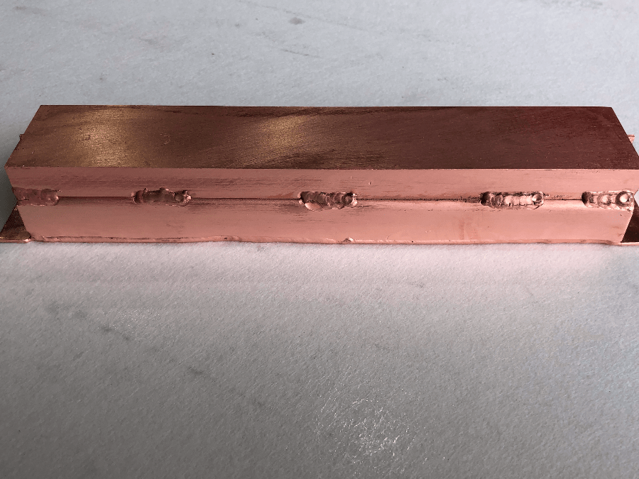 無酸素銅溶接の法則（厚物と薄板）