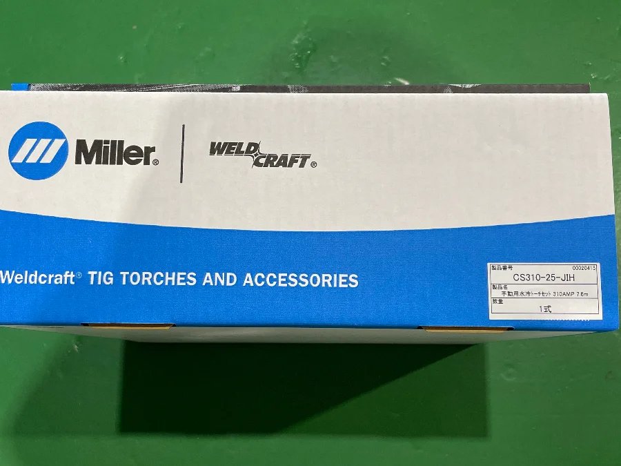 Weldcraft CS310 TIGトーチセット 外箱(Miller純正)|新品交換用トーチのパッケージ写真